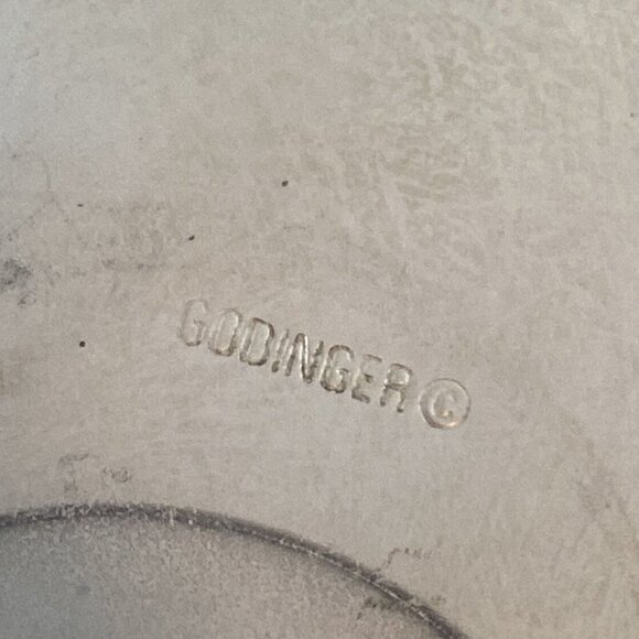 Vintage Godinger Silver Art GSA Silver-Plate Grape Leaf Design Fruit Basket MCM - Picture 10 of 15